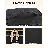 Relavel Foldable Makeup Bag Large Travel Makeup Bag With Compartments Portable Cosmetic Bag Organizer For Women Roomy Make Up