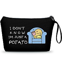 Seamoon Potato Gifts Friend Gifts For Women Small Gifts For Women Black Makeup Bag Encouragement Gifts For Women Funny Gift