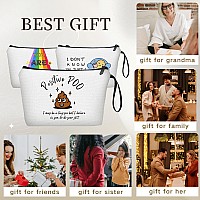 Poop Gift For Women Friend Daughter Sister Bestie Coworker Fun Gifts For Women Small Make Up Travel Cosmetic Bag Thinkin