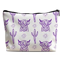 Lacosu Western Makeup Bag Western Gifts For Women Cow Makeup Bag Cowgirl Stuff Western Stuff For Women Western Gifts Cowgirl Gif