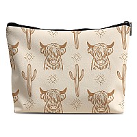 Lacosu Western Makeup Bag Western Gifts For Women Cow Makeup Bag Cowgirl Stuff Western Stuff For Women Western Gifts Cowgirl Gif