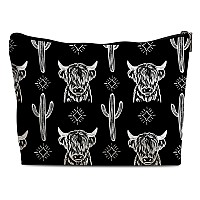 Lacosu Western Makeup Bag Western Gifts For Women Cow Makeup Bag Cowgirl Stuff Western Stuff For Women Western Gifts Cowgirl Gif