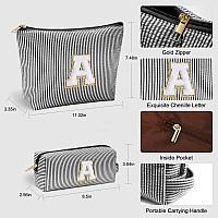 Yoolife Birthday Gifts For Women Girls Personalized Initial Cute Makeup Bags Cosmetic Bag Make Up Bag Toiletry Pouch Gift For