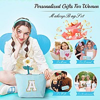 Yoolife Bridesmaid Gifts For Women Cute Makeup Bag For Women Friends Make Up Cosmetic Travel Toiletry Bag For Bride Maid Mat