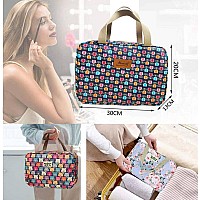 Hjkiopc Large Makeup Bag Toiletry Bag For Women Make Up Bag Cosmetic Bag Toiletries Bag Brush Bags For Traveling Little Flower