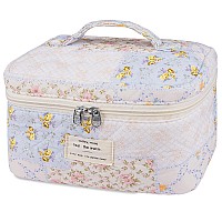 Large Makeup Bag Cute Cosmetic Bag For Women Girls Floral Coquette Aesthetic Toiletry Bag Travel Make Up Organizer Bag Ethni