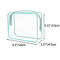 Clear Travel Bags For Toiletries Single Zipper Clear Makeup Bags Clear Cosmetic Bags 63X177X51 Plastic Toiletry Bag