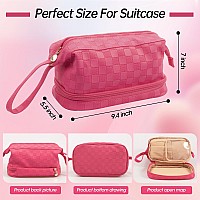 Abiudeng Large Makeup Bagwaterproof Cosmetic Bagmake Up Travel Bag Essentialscute Travel Toiletry Bag For Women Makeup Bag Or