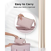 Bagsmart Small Cosmetic Bag Elegant Roomy Makeup Bagslipstick Pouchzipper Pouchgreat Gifts For Womentravel Waterproof Toile