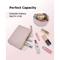 Bagsmart Small Cosmetic Bag Elegant Roomy Makeup Bagslipstick Pouchzipper Pouchgreat Gifts For Womentravel Waterproof Toile