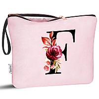 Vavabox Az Personalized Makeup Bag Birthday Gifts For Women Mom Gifts For Best Friend Bride Bridesmaid Cosmetic Bag F Pink