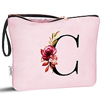 Vavabox Az Personalized Makeup Bagbirthday Gifts For Women Momgifts For Best Friendbride Bridesmaid Cosmetic Bag C Pink