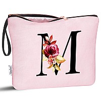 Vavabox Az Personalized Makeup Bag Birthday Gifts For Women Mom Gifts For Best Friend Bride Bridesmaid Cosmetic Bag M Pink