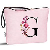 Vavabox Az Personalized Makeup Bagbirthday Gifts For Women Momgifts For Best Friendbride Bridesmaid Cosmetic Bag G Pink