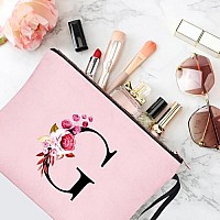 Vavabox Az Personalized Makeup Bagbirthday Gifts For Women Momgifts For Best Friendbride Bridesmaid Cosmetic Bag G Pink