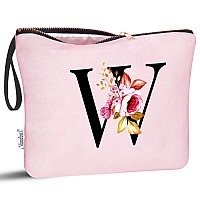 Vavabox Az Personalized Makeup Bagbirthday Gifts For Women Momgifts For Best Friendbride Bridesmaid Cosmetic Bag W Pink