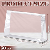 Xuniea 50 Pieces Mini Clear Makeup Bag Organizer Pouches Small Pvc Waterproof Makeup Bag Plastic Cosmetic Organizer Bag With Zip