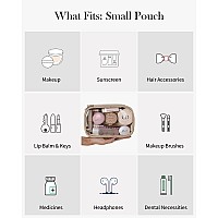 Pocmimut Clear Makeup Bagssmall Makeup Pouch With Large Cosmetic Bag For Car Essentials For Womentravel Essentials Organizers