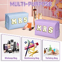 Topeast Makeup Bag Personalized Gifts Travel Cosmetic Bag Toiletry Bag Birthday Gifts For Mom Sister Friend Pu Leather Waterp