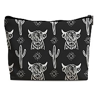 Lacosu Western Makeup Bag Western Gifts For Women Cow Makeup Bag Cowgirl Stuff Western Stuff For Women Western Gifts Cowgirl Gif