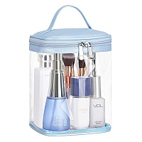 Haoguagua Premium Clear Makeup Bag With Inner Pocket Transparent Cosmetic Pouch For Travel Or Everyday Use Waterproof Beach Ba