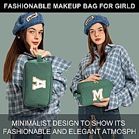 Yoolife Bridesmaid Proposal Gifts Letter Green Travel Makeup Bag Cosmetic Bag Make Up Bag Preppy Stuff Teen Girl Gifts Trendy