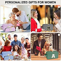 Yoolife Travel Makeup Bags For Women Daughter Sister Gifts Initial Gray Small Make Up Bag Wife Girlfriend Aunt Gifts Travel Mu