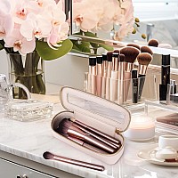 Pinkmik Clear Makeup Brush Bag Slim Clear Makeup Bag Transparent Travel Cosmetic Case Small Beatuy Makeup Organizer Bag With Zip