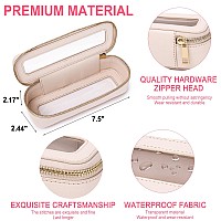 Pinkmik Clear Makeup Brush Bag Slim Clear Makeup Bag Transparent Travel Cosmetic Case Small Beatuy Makeup Organizer Bag With Zip