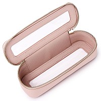 Pinkmik Clear Makeup Brush Bag Slim Clear Makeup Bag Transparent Travel Cosmetic Case Small Beatuy Makeup Organizer Bag With Zip