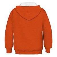 Ainuno Halloween Hoodie Orange Pumpkin Sweatshirts Kids Boys Girls Unisex Youth Pumpkin Hoodies Long Sleeve Shirts 3D Print Size