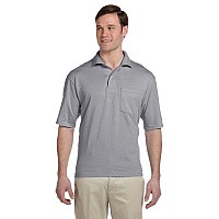 Adult SpotShieldPocket Jersey Polo - WHITE - L(D0102H2H7N7)