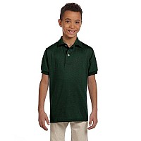 Youth SpotShieldJersey Polo - FOREST gREEN - S(D0102HI3DPW)