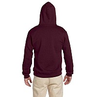 Adult Super Sweats NuBlend Fleece Pullover Hooded Sweatshirt - TRUE RED - S(D0102HI3UMg)