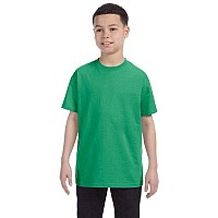 Youth DRI-POWER AcTIVE T-Shirt - IRISH gREEN HTHR - M(D0102HI3U9W)