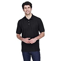 Mens Pima Piqu Short-Sleeve Polo - WHITE - XS(D0102H76U7J)