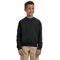 Youth NuBlend Fleece crew - BLAcK - S(D0102HI3YRg)