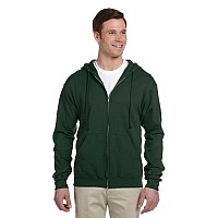 Adult 8 oz NuBlend Fleece Full-Zip Hooded Sweatshirt - ASH - 3XL(D0102HI3D6U)