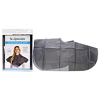 Scalpmaster Velcro Black Nylon Comb-Out Cape 28x28 Inch