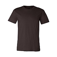 Bella + Canvas Unisex Jersey Short-Sleeve T-Shirt L Brown