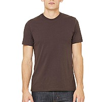 Bella + Canvas Unisex Jersey Short-Sleeve T-Shirt L Brown