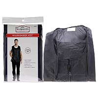 Scalpmaster Black Nylon Vest Jacket with Zipper