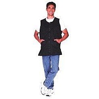 Scalpmaster Black Nylon Vest Jacket with Zipper