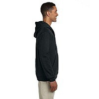 Adult 95 oz Super Sweats NuBlend Fleece Full-Zip Hooded Sweatshirt - BLAcK - S(D0102HI31c7)