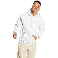 Unisex Ecosmart 5050 Pullover Hooded Sweatshirt - WHITE - S(D0102H7K3ZJ)