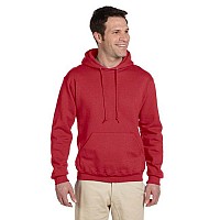 Adult Super Sweats NuBlend Fleece Pullover Hooded Sweatshirt - TRUE RED - S(D0102HI3UUg)