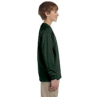 Youth DRI-POWER AcTIVE Long-Sleeve T-Shirt - FOREST gREEN - S(D0102HI3YU7)