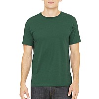 Bella + Canvas Unisex Jersey Short-Sleeve T-Shirt L Evergreen