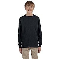 Youth DRI-POWER AcTIVE Long-Sleeve T-Shirt - FOREST gREEN - S(D0102HI3DXg)