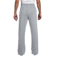 Adult NuBlend Open-Bottom Fleece Sweatpants - BLAcK - S(D0102H2HRXY)